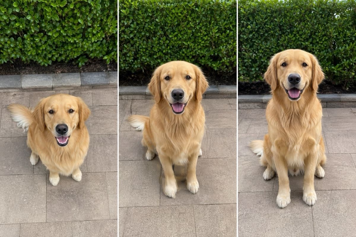 Standing height compared with Eye level for photograph pets at their eye level